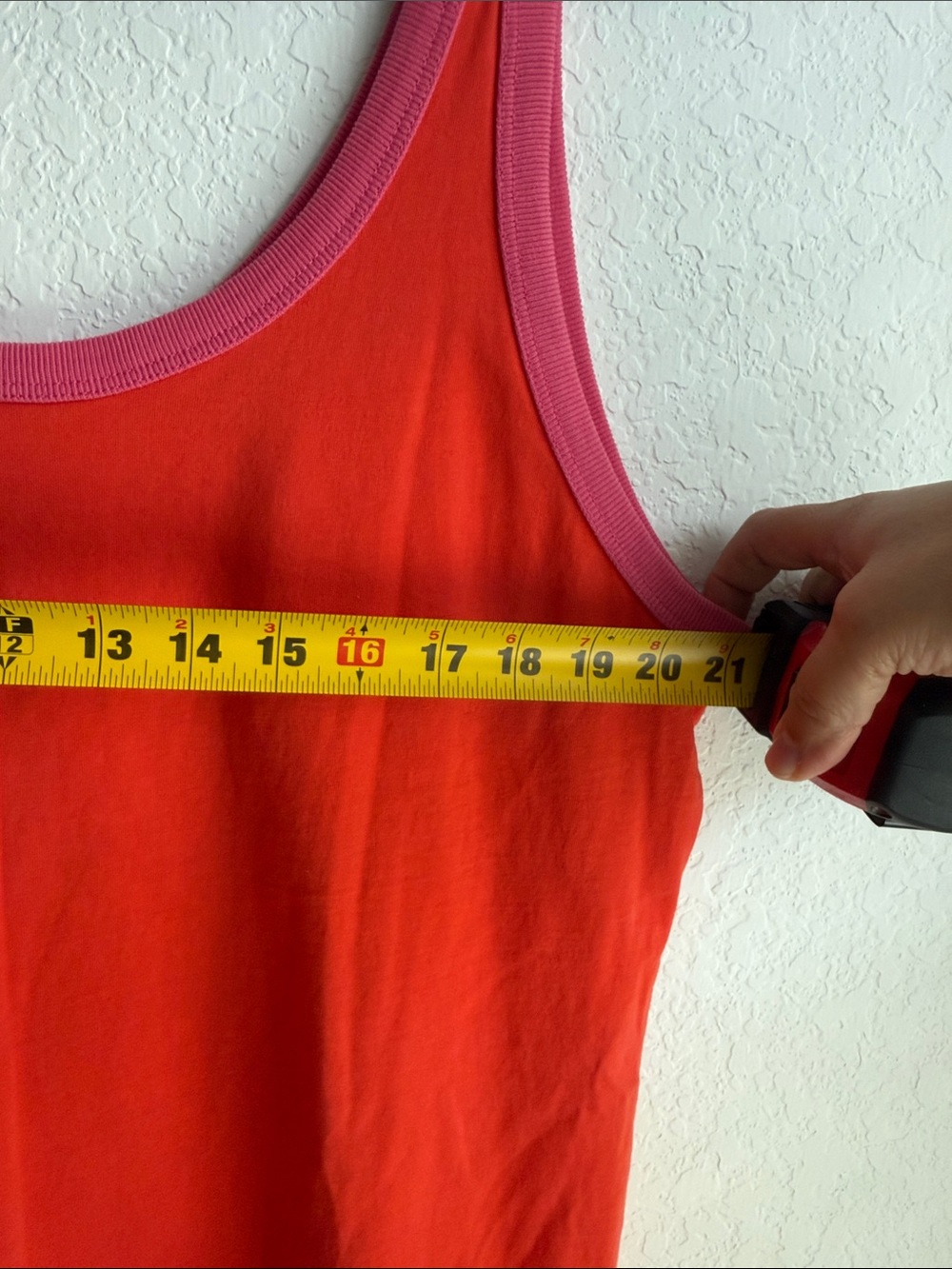 Tory Burch Orange Tank with Pink Trim - Picture 5 of 6